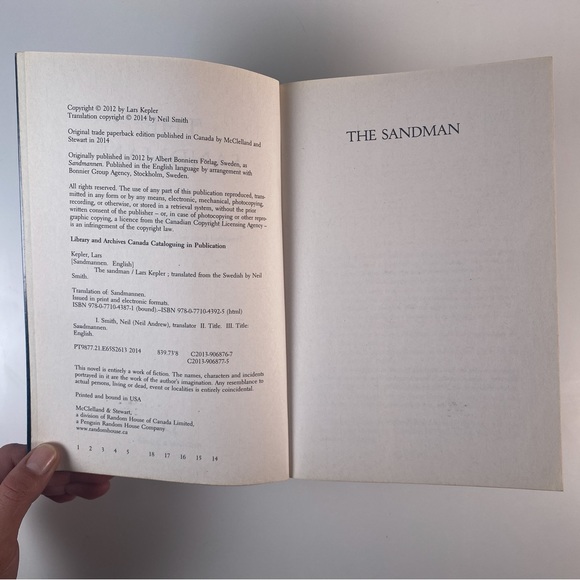 2/$25 -  The Sandman by Lars Kepler - Picture 5 of 10